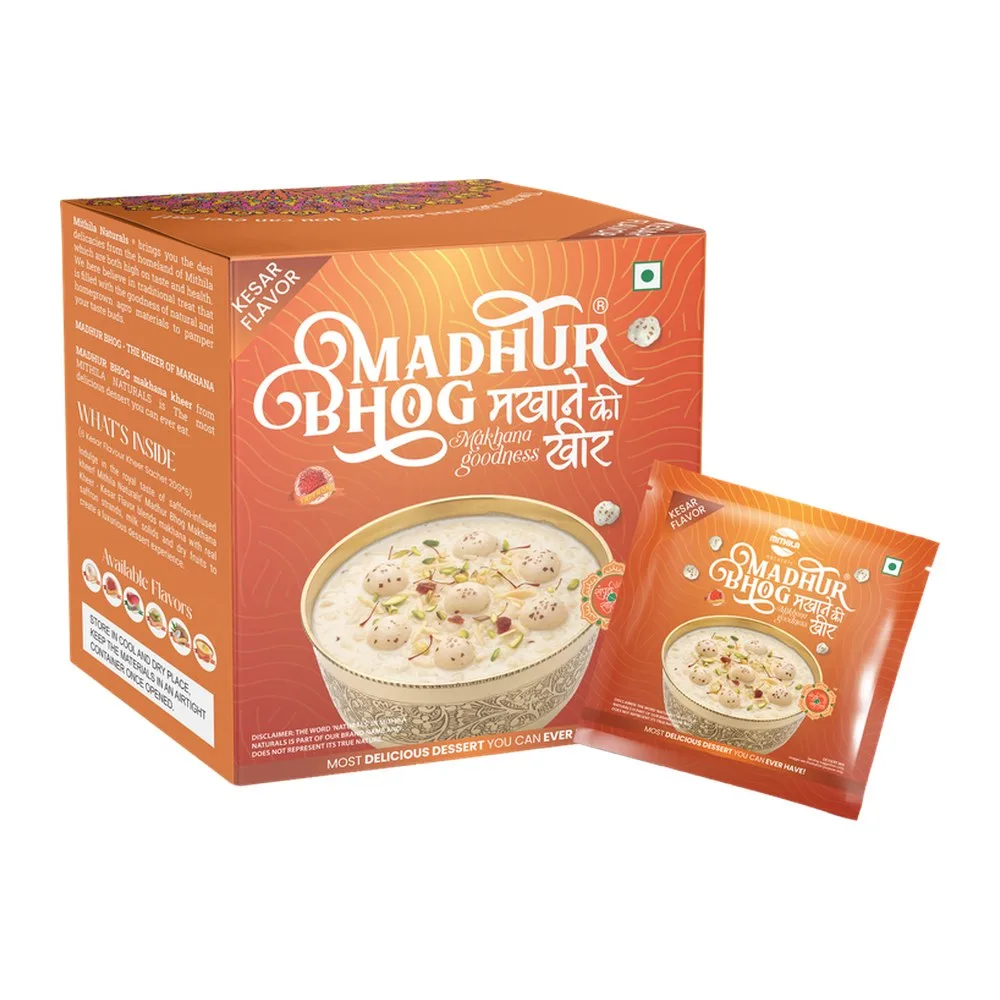 Madhur Bhog Makhana Kheer Pre-Mix – Kesar (6 sachets)
