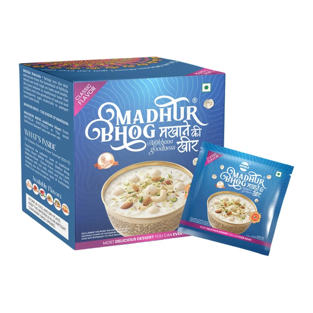 Madhur Bhog Makhana Kheer Pre-Mix – Classic (6 sachets)