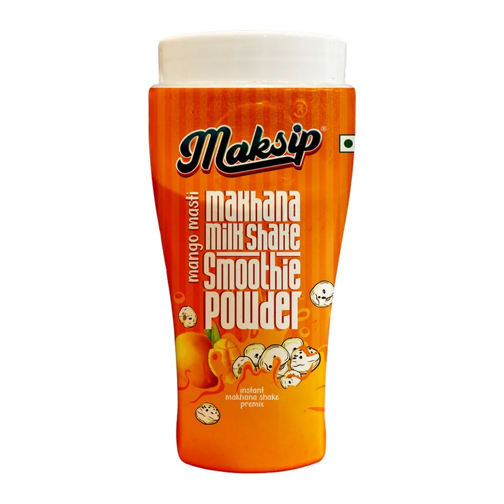 Maksip Makhana Milk Shake Premix – Mango Masti